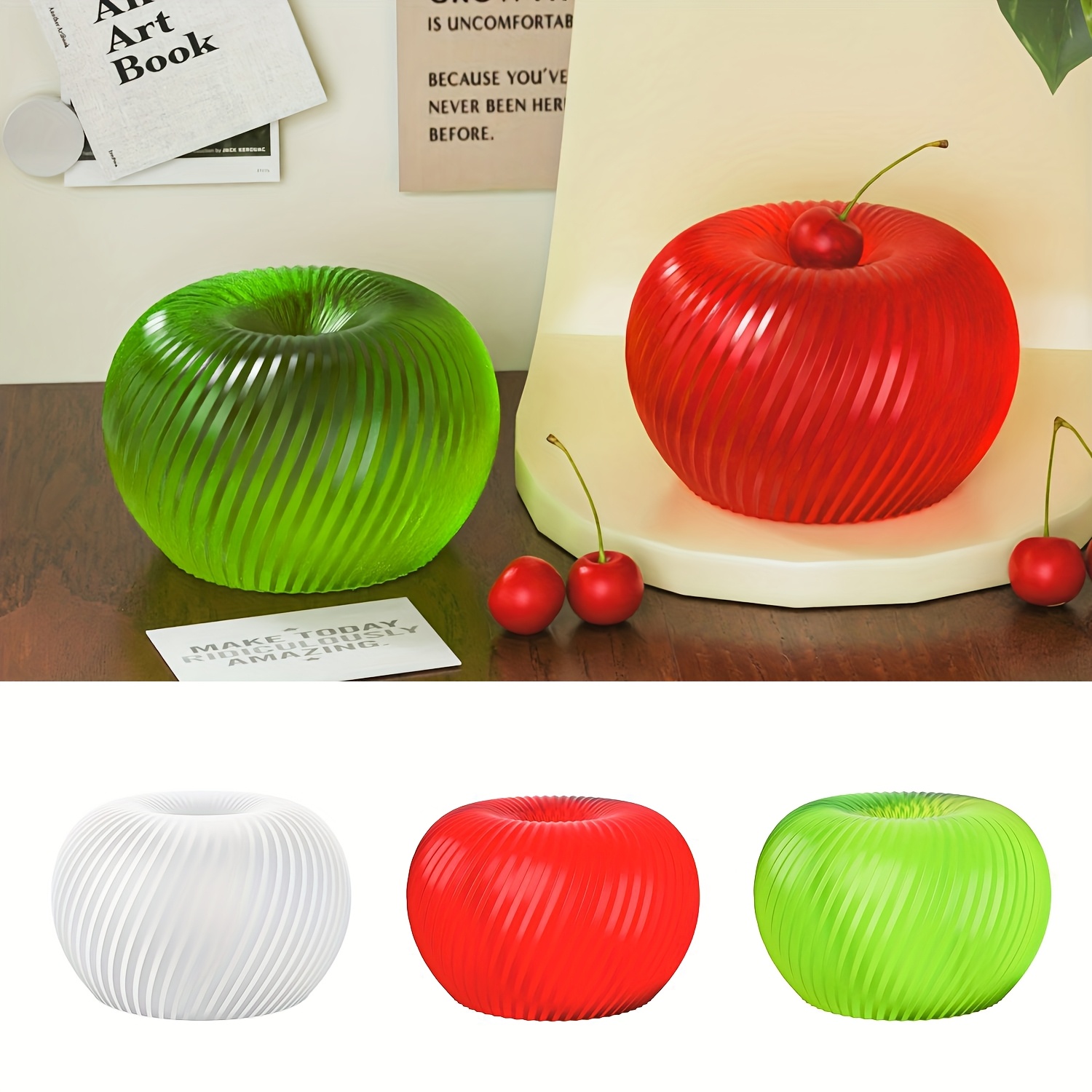 Soap Making Bar - A trendy red apple silicone mold