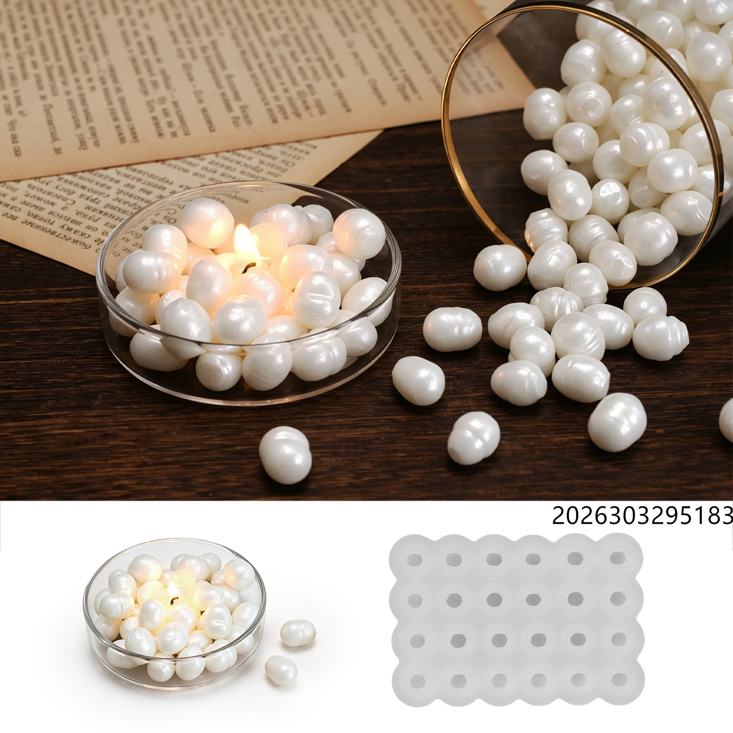 Healing Ocean Pearl Mirror Wax - Soap Making Bar ulasan dan harga